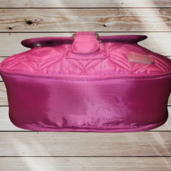 LUG Mini Crossbody - Swing/Orchid - Magenta Dark Pink - Adjustable Strap - RFID - Picture 8 of 10